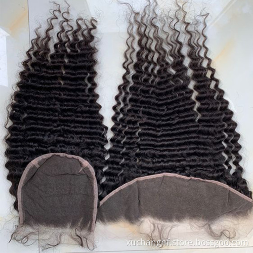 New Arrival Virgin Hair 4*4/5*5/6*6 HD Lace Closure 13*4/13*6 Lace Frontal With Bundle Grade 10A Natrual Black Hd Lace In Stock